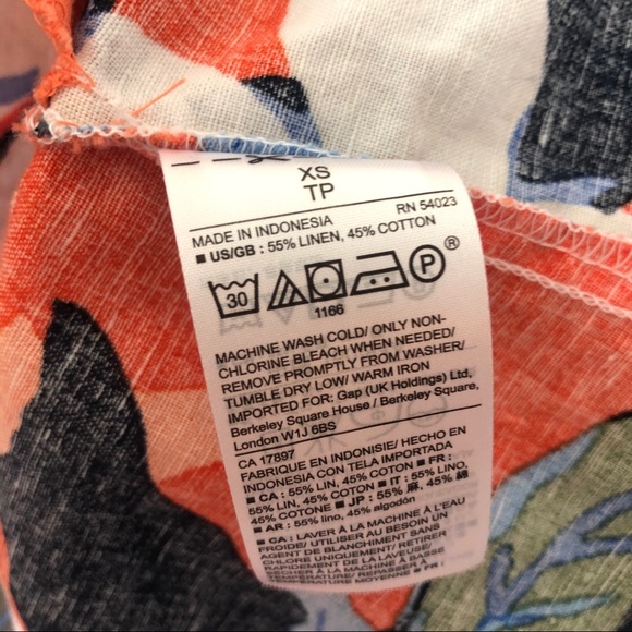 GAP Factory Tropical Floral Linen Dress - Picture 8 of 8